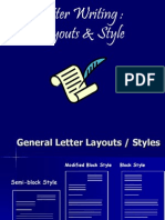 Letter Writing: Layouts & Style
