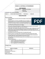 Nael Energy & General Enterprises Hse Training: TRAINING TOPIC: Manual Handling