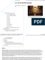Arabic Language Influence on the Spanish Language - Wikipedia, The Free Encyclopedia