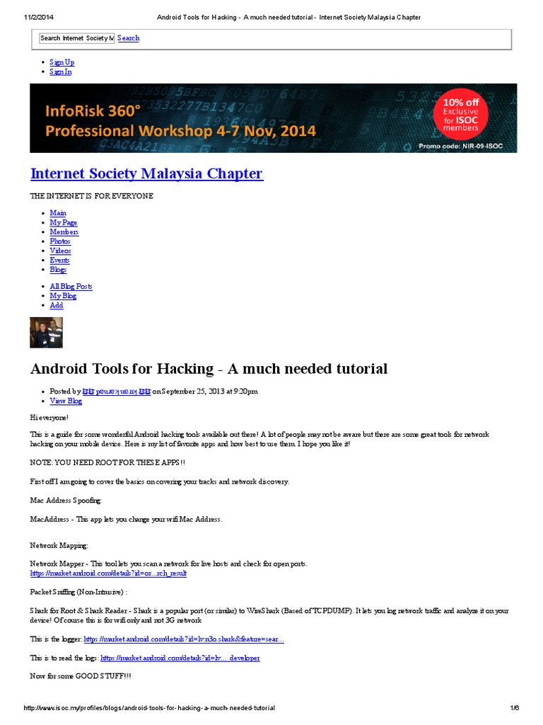 Android Tools For Hacking - A Much Needed Tutorial - Internet Society ...