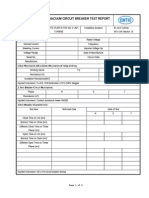 VCB test report for condensate pump A