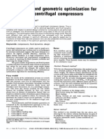 Aerodynamic and Geometric Optimization for the Design of Centrifugal Compressors