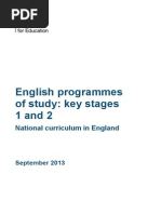 PRIMARY National Curriculum - English 220714