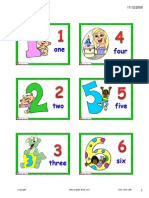 Birthday Numbers Flashcards