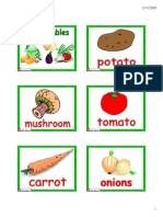 Flashcards Vegetable 