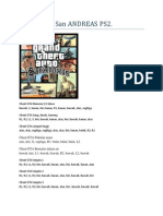 CHEAT GTA San ANDREAS PS2