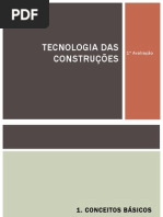 Aspectos conceituas Tecnologia das construções