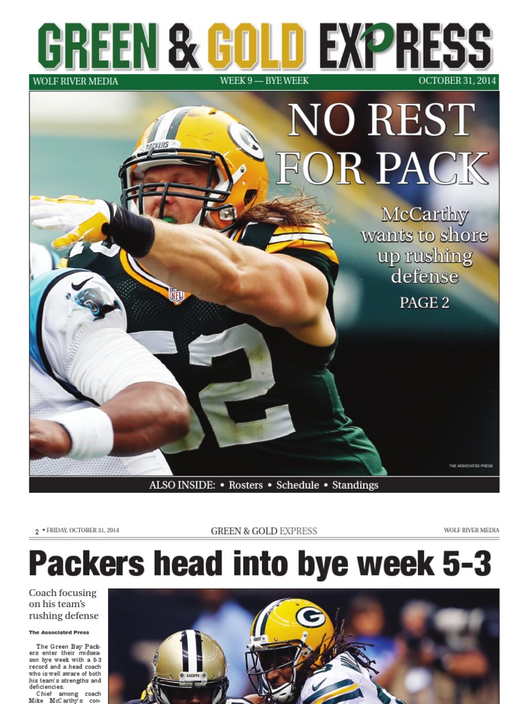 Green & Gold Express Green Bay Packers Denver Broncos
