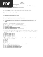 SNC1D1 Practice Exam