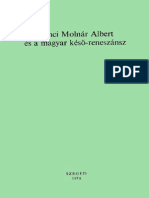 Szenczi Molnár Albert És A Magyar Késö-Reneszánsz PDF