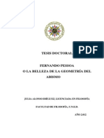 Tesis Doctoral - Fernando Pessoa o La Belleza de La Geometría Del Abismo PDF