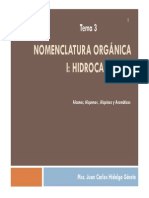 Nomenclatura Hidrocarburos