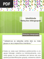 Identidade e Relações Intergrupais