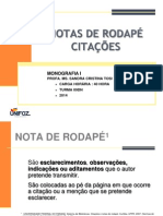 Nota de Rodapé e Citações