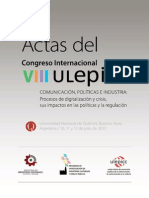 ULEPICC ActasVIII Congreso UNQ