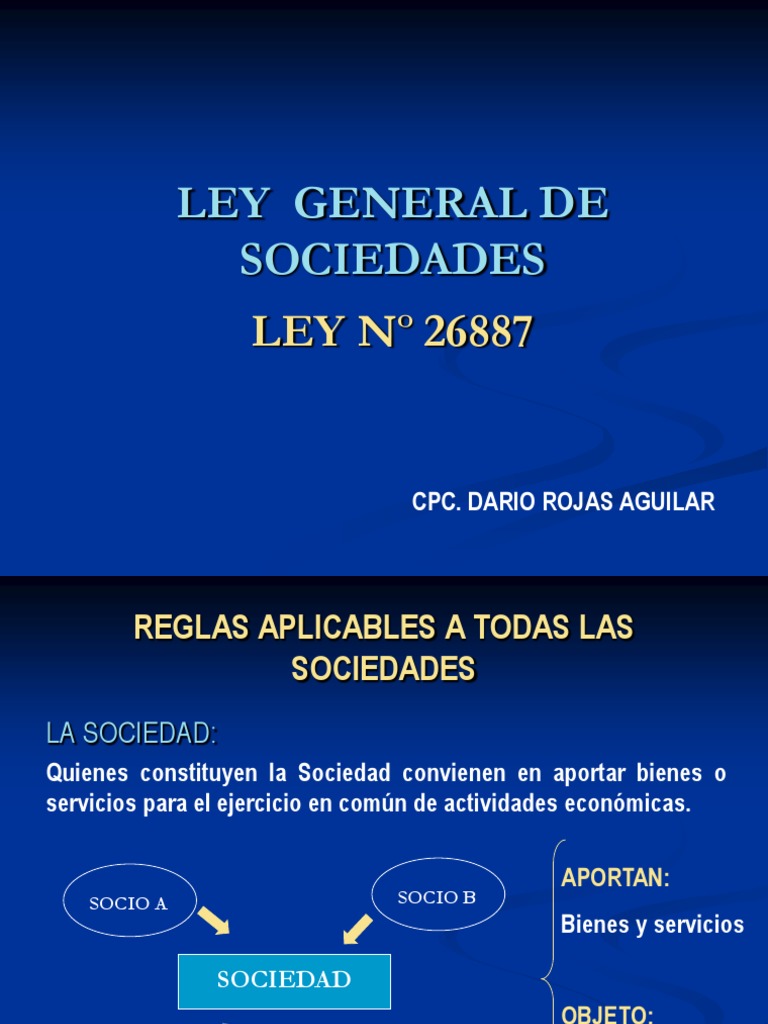Ley General de Sociedades