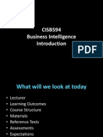 Session 1 CISB594 Business Intelligence Introduction