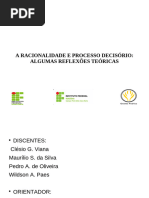 A Racionalidade e Processo Decisório-Algumas Reflexões Teórica