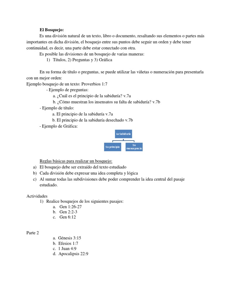 Cómo Hacer un Bosquejo Efectivo | PDF | Artes del Lenguaje y Comunicación