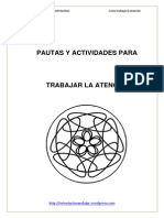 ORIENTACION ANDUJAR- PAUTAS Y ACTIVIDADES PARA TRABAJAR LA ATENCIÓN