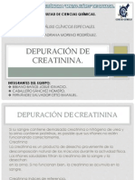 Depuración de Creatinina