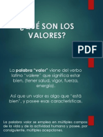 Qué Son Los Valores