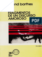 Fragmentos de Un Discurso Amoroso