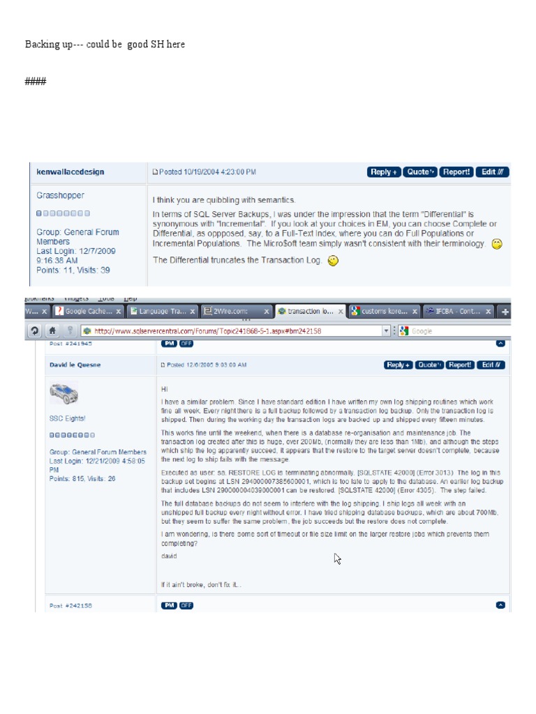 SQL Server Backup and Restore Techniques | PDF | Teaching Methods ...
