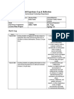 Itec 7430 Field Experience Log Lesson Plan