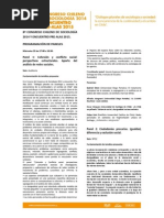 Programación Paneles Congreso Chileno de Sociología 2014