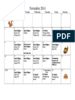 November Calendar