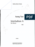 Yun - Isang - Interludium A Fur Klavier (1982)