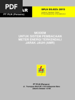 Download SPLN D3023 2013 Modem untuk sistem pembacaan meter energi terkendali jarak jauh AMRpdf by khoerulmufti SN245315803 doc pdf