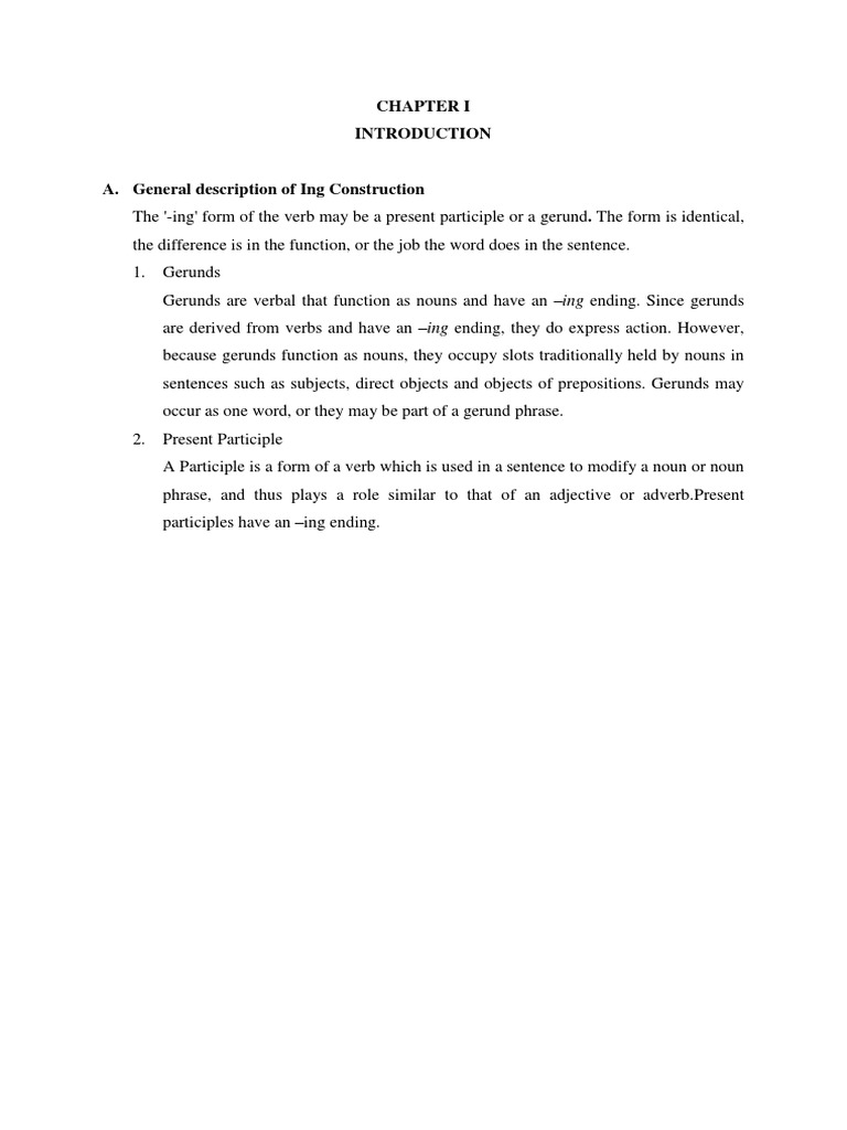 Understanding Gerunds and Participles | PDF | Verb | Noun