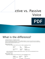 Active Vs Passive Voice