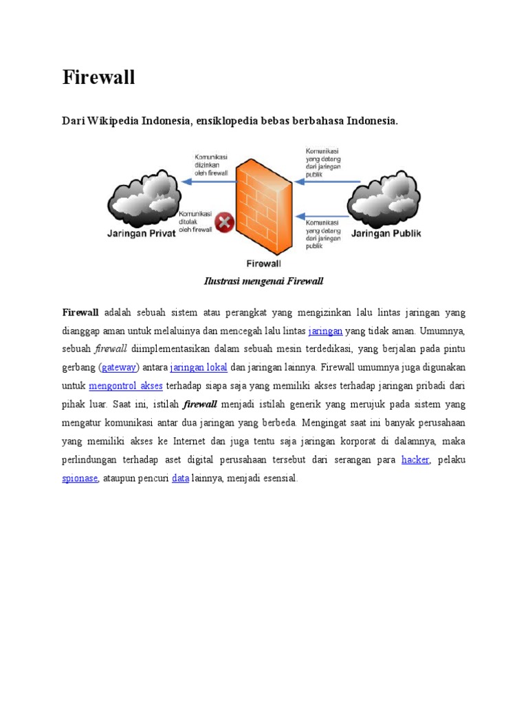 Firewall Wikipedia