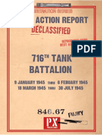 716th Tank Battalion After Action Report