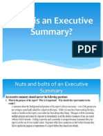What Is An Executive Summary