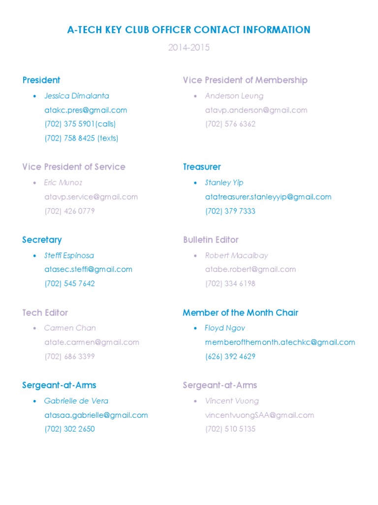 Officer Contact Information | PDF