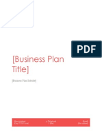Business Plan Template From MS Office Pro Plus 2013