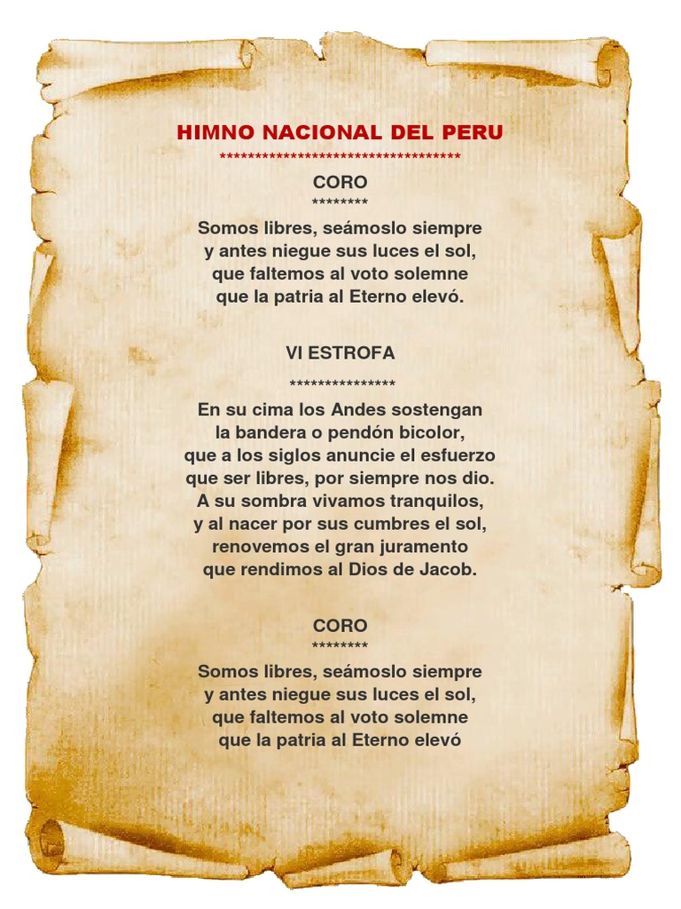 Himno peru