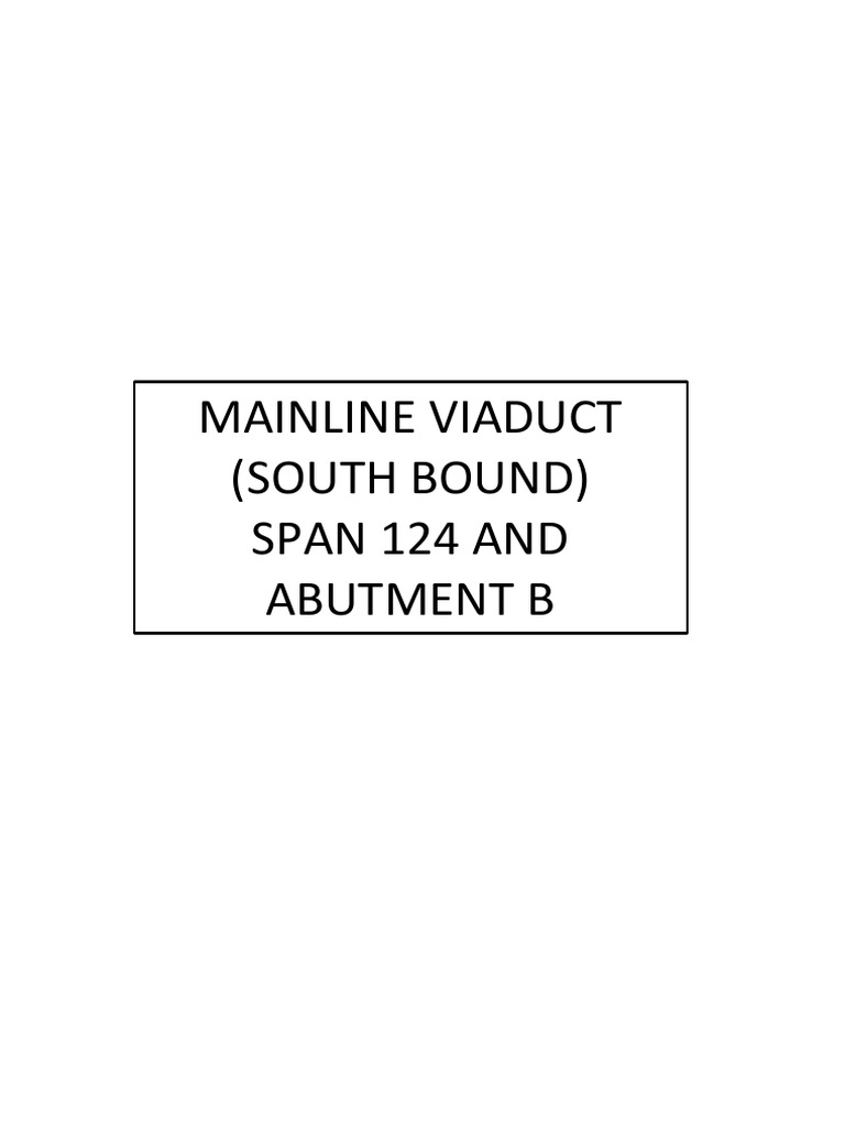 Edl Format Mainline Viaduct (SB) 111 124 | PDF | Civil Engineering ...
