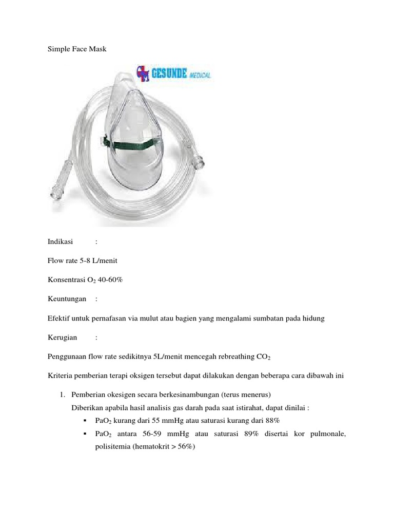 Simple Face Mask | PDF | Sains & Matematika