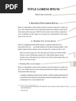 AGLC Format Template For Legal Assignments