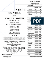 TM10-1513 Willys MB Maintenance Manual 1942