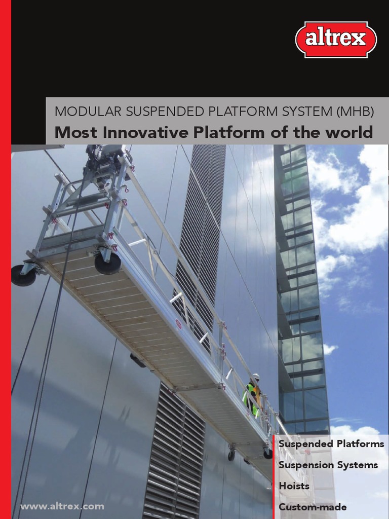 Altrex Modular Suspended Platforms Overview | PDF | Elevator | Switch