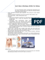 Extracorporeal Shock Wave Lithotripsy