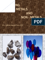 Comparing Metals AND Non - Metals: BY: Nabilah Marwa Putri (7PI)