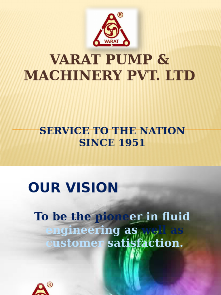 Varat Pump & Machinery Overview | PDF | Pump | Water