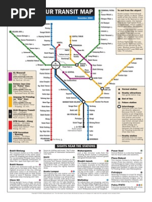 Kl Lrt Map Pdf Public Transport Transport